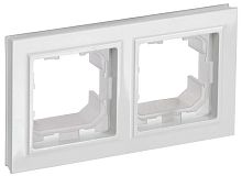 Рамка универсальная IEK Brite РУ-2-БрБ-44 2-м. IP44 белый картинка